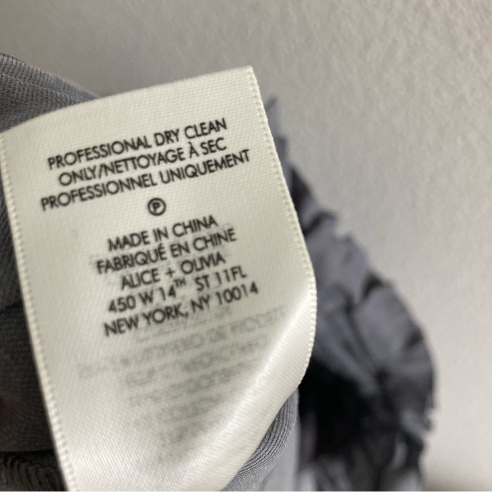 Alice + Olivia Gray High-Waisted Pants - Picture 13 of 16